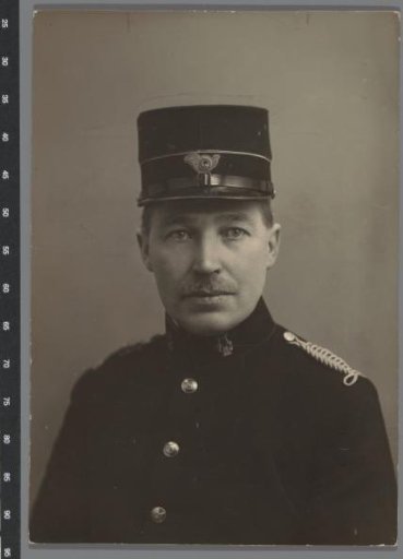 Portrait of D. Smeets, Conductor of the Amsterdamsche Postharmonie