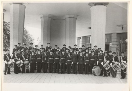 Group portrait of the Navy music ensemble