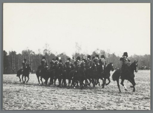 Horsemen of the Corps of Mounted Artillery with trumpets