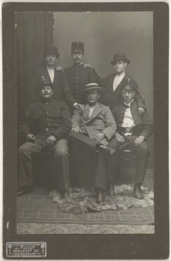 Studio portrait of a group of men
