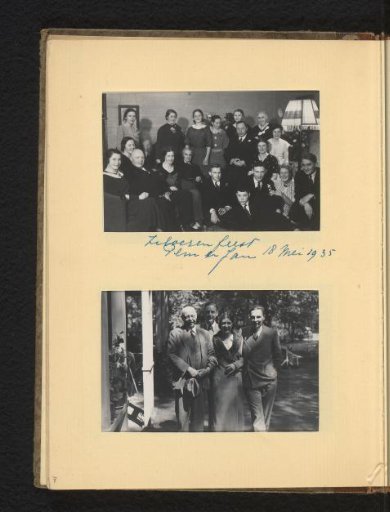 Two Group Portraits at a Family Celebration