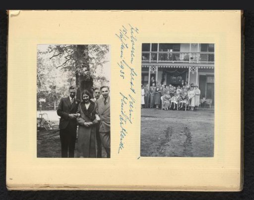 Two Group Portraits at a Family Celebration