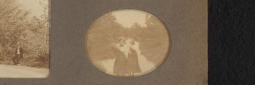 Pauline van den Bussche and Jenny Wichers on a Sandy Road in a Wooded Area, Possibly in Gelderland