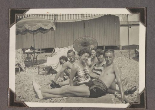 Group in swimwear at Roquebrune-Cap-Martin