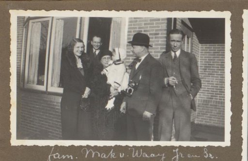 The Mak van Waay Family in Front of a House