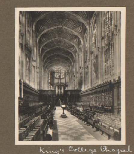 Interior of King's College Chapel, Cambridge