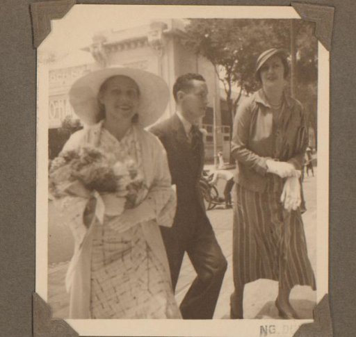 Two women and a man, Batavia