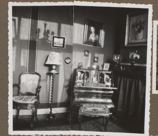 Interior with Chair, Lamp, and Writing Desk