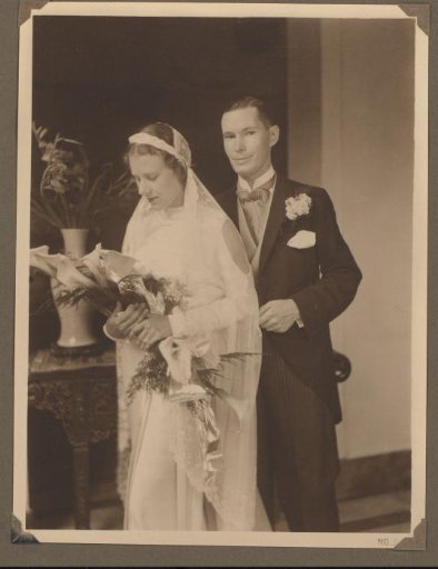 Portrait of a Married Couple at a Wedding