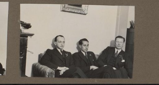 Group portrait of three men