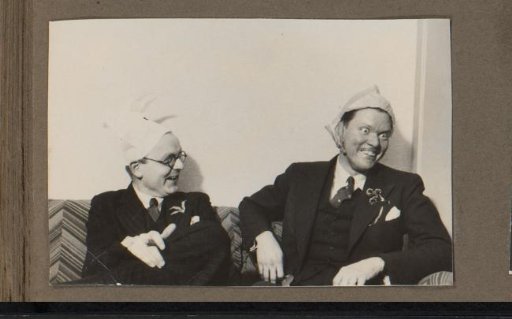 Two men at a party