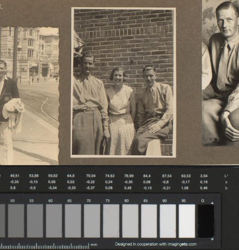 Portrait of Basil Cowper, Joyce Bailey and Cyril Barrett