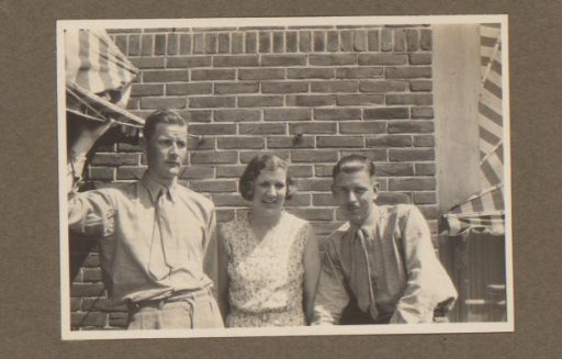 Portrait of Basil Cowper, Joyce Bailey and Cyril Barrett