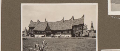 Sumatran house at the Indies Exhibition in The Hague