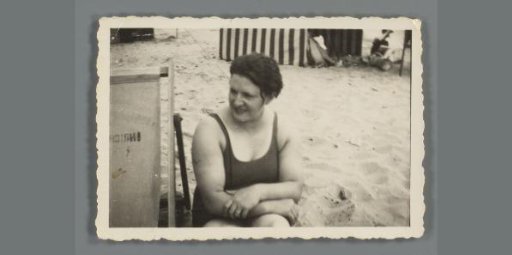 Portrait of an unknown woman on the beach