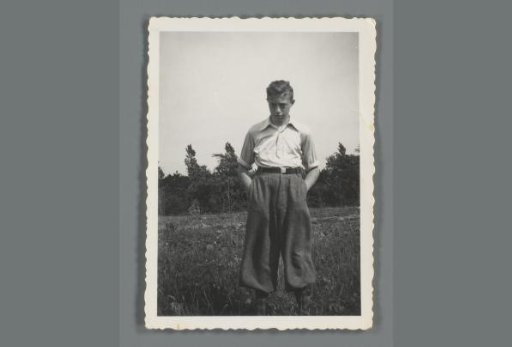 Portrait of an unknown boy in a field