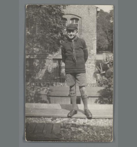 Portrait of an unknown boy with a cap