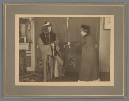 Students of W.V.S.V. performing a scene from Hernani