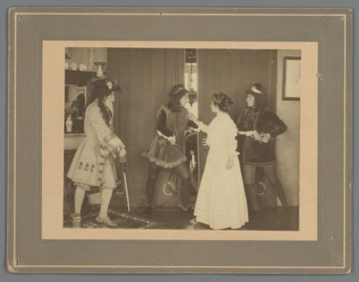 Students of W.V.S.V. performing a scene from Hernani
