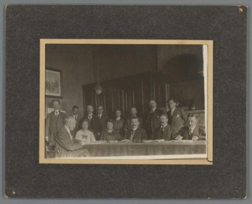 Group portrait of teachers at the Christelijke HBS, Amsterdam
