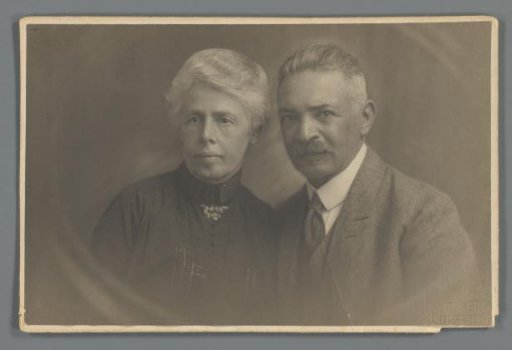 Portrait of an unknown man and woman