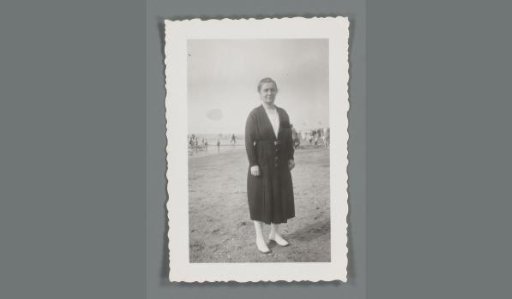 Portrait of an unknown woman on the beach
