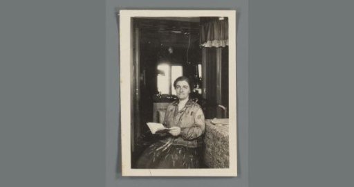 Portrait of an unknown woman with a book