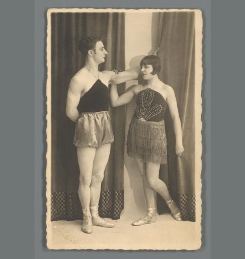 Portrait of Harry Merks and Zulma Demeijer as circus artists
