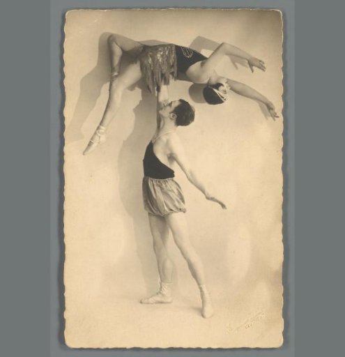Portrait of Harry Merks and Zulma Demeijer as circus artists