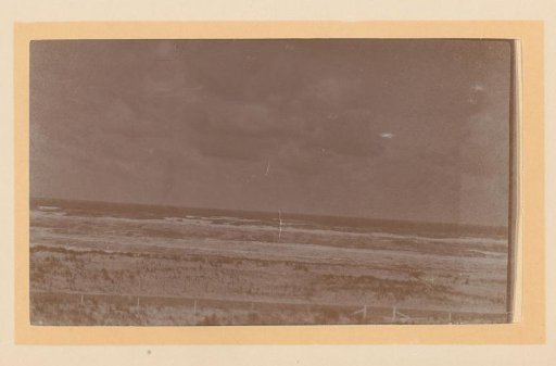 View of the beach and sea from the dunes
