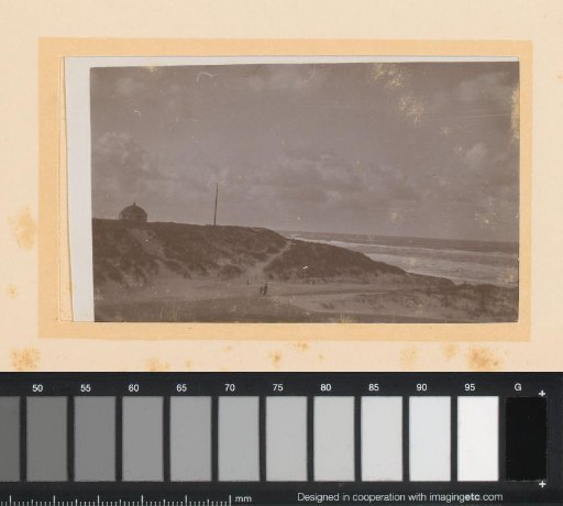 View of the dunes and the sea