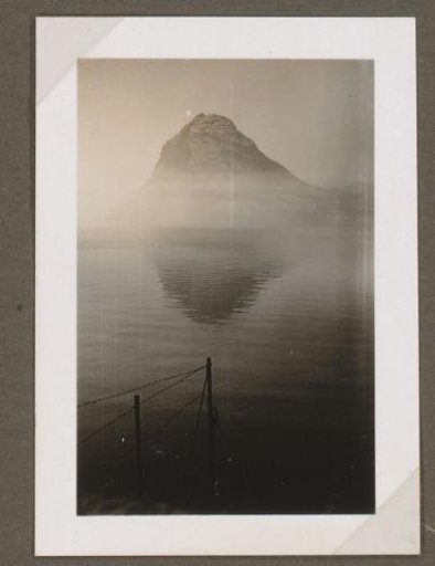 View of Monte San Salvatore, seen from the lake, Switzerland