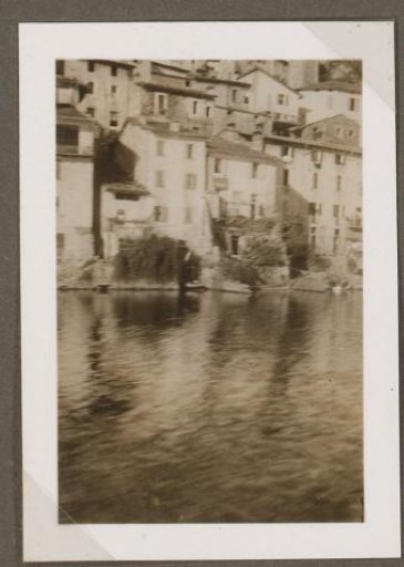 View of Gandria, Seen from Lake Lugano, Switzerland