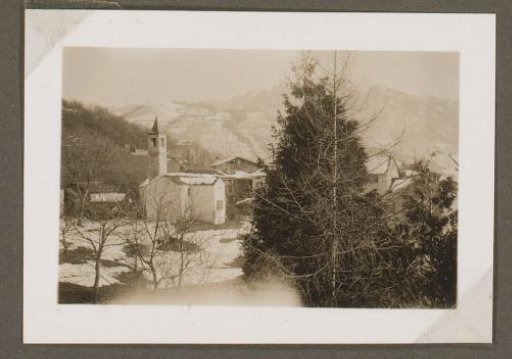 View of a school building between Sala and Tesserete, Switzerland