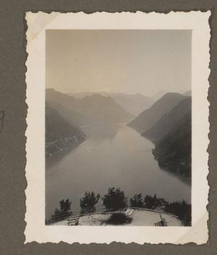 View of Lake Lugano, Seen from Monte San Salvatore, Switzerland