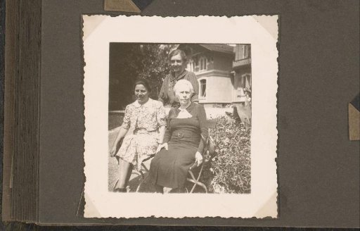 Portrait of Three Women in a Garden