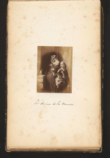 Photographic Reproduction of a Painting of a Woman with Children