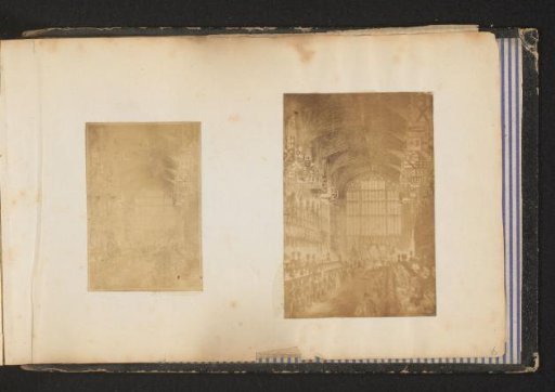Photographic reproductions of paintings of the interior of a church