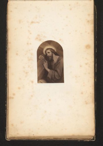 Photographic Reproduction of a Painting of Christ with the Cross