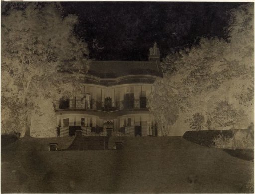 Country house seen from a garden