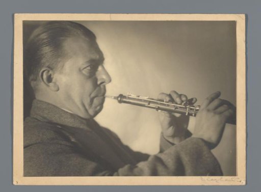 Portrait of the flutist Jaap Stotijn