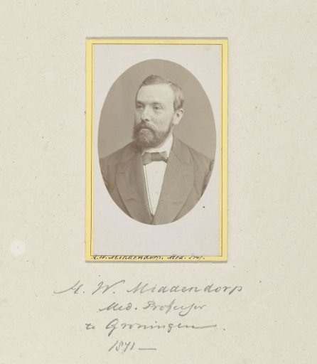 Portrait of Professor H.W. Middendorp