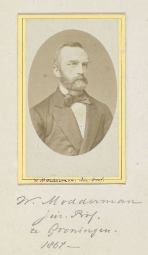 Portrait of Professor W. Modderman