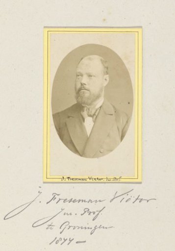 Portrait of Professor J. Freseman Vietor