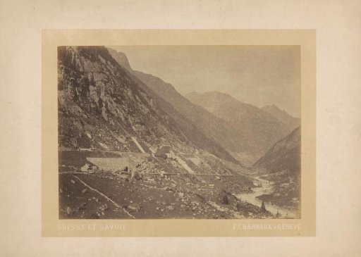 View from Göschenen of the Gotthard Pass
