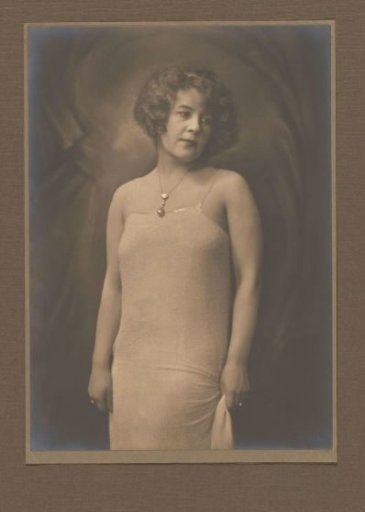 Portrait of a woman in an evening dress