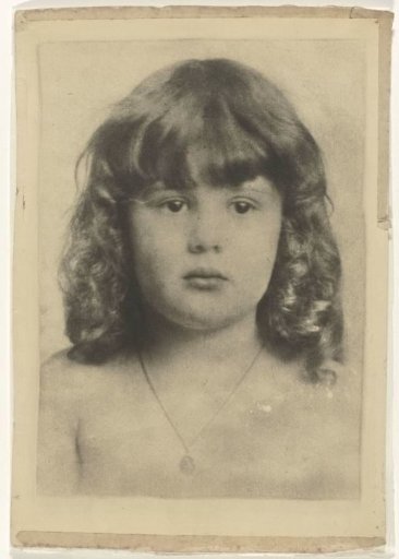 Portrait of a girl with a necklace