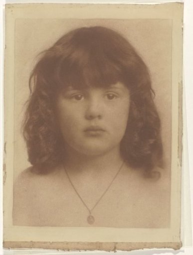 Portrait of a girl with a necklace