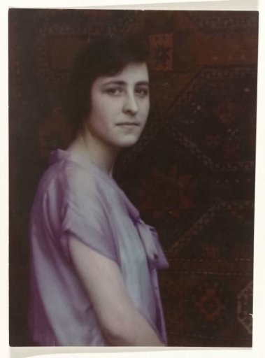 Portrait of Mies Rosenboom-Merkelbach in a Blue Dress