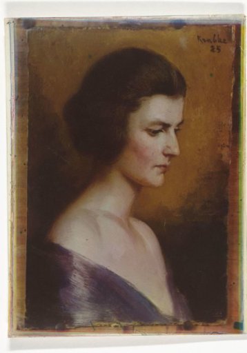 Reproduction of a bust of a woman by painter Krabbé